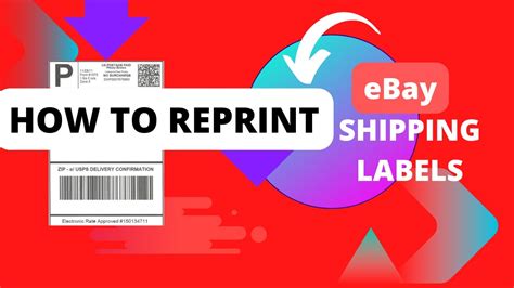 reprinting shipping labels on ebay.